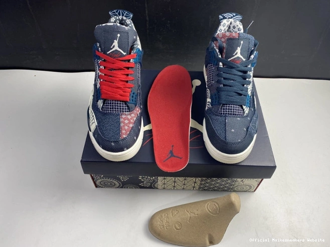 Official Maikesneakers SE Sashiko Retro Jordan 4 CW0898-400 Air 0722